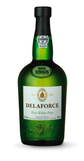 bottle of delaforce fine white port wine